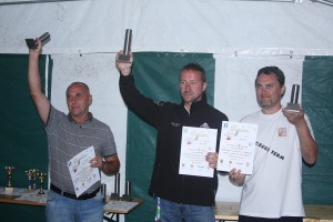 Podium Euro Challenge F1H. 2. Waldemar Mroczek 1. Henryk Krupa 3. Vit Hladil